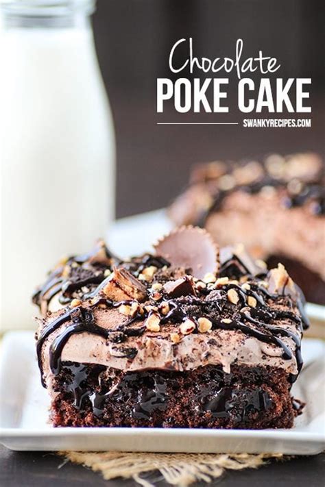 Triple Chocolate Poke Cake Swanky Recipes