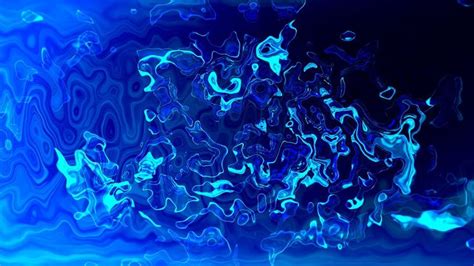 Liquid 3d Blue Background Abstract Ocean Looped Animation Free