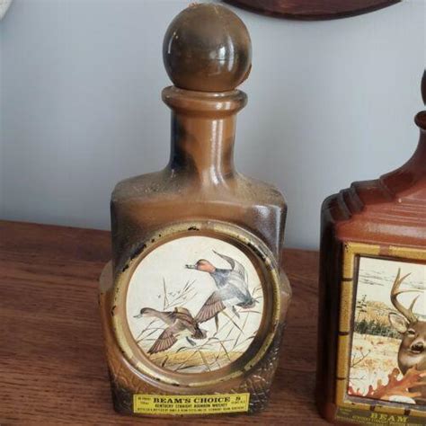 3 Vintage Jim Beam Kentucky Whiskey Bottle Decanter Deer J Lockhart
