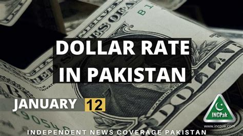 Usd To Pkr Dollar Rate In Pakistan Today January