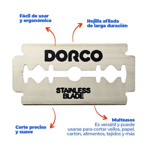 hoja de afeitar acero inoxidable dorco  unidades  oechsle oechsle
