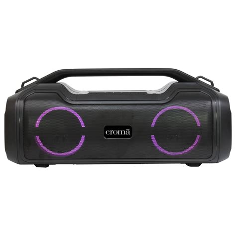 Buy Croma Boombox 40w Portable Bluetooth Speaker Ipx5 Water Resistant Bass Booster Sound