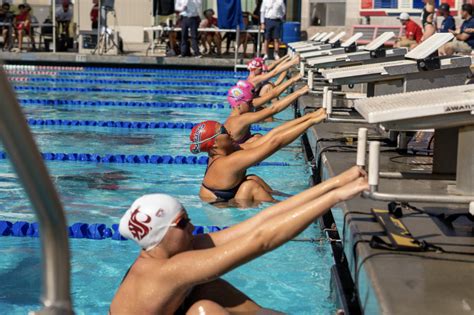 Photo Essay Around The Pool Deck At The Fresno State Invitational