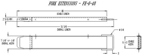 Forklift Fork Size Chart Forklift Reviews