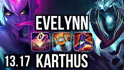 EVELYNN Vs KARTHUS JNG Rank 1 Eve 14 1 5 Legendary NA