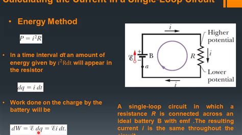 The Current In A Single Loop Circuit