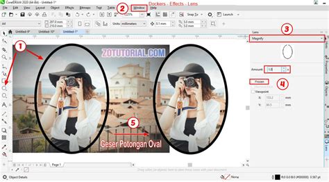 Cara Memotong Crop Foto Menjadi Bulat Di Coreldraw Zotutorial