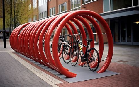 Premium Ai Image Efficient Storage Secure Bicycle Parking With Steel Racks