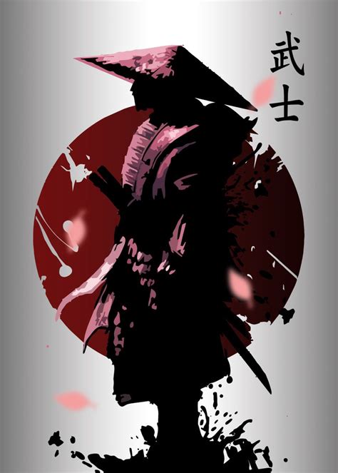 Samurai Warrior Poster By Ridwanart Displate