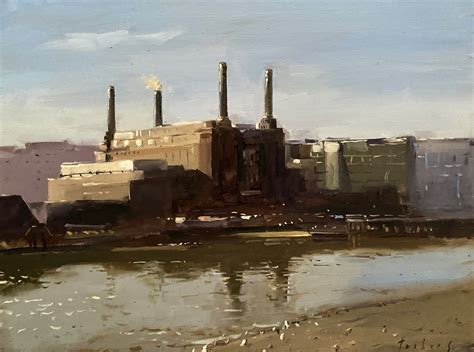 Battersea Power Station, London, Original Painting by Tushar Sabale ...