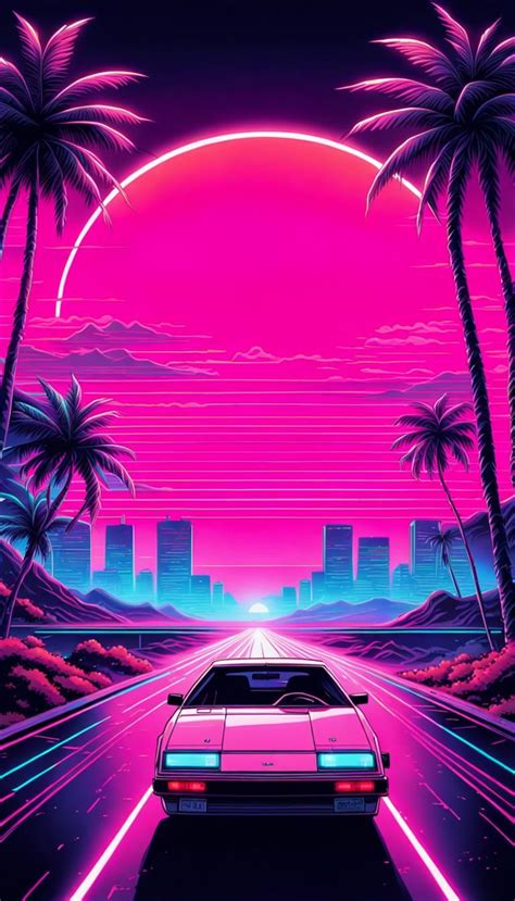 Outrun Synthwave Ai Generated Artwork Nightcafe Creator