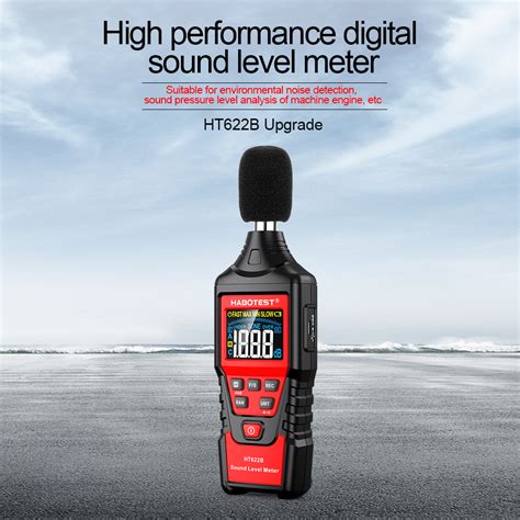 Habotest Ht622 Sound Level Meter Digital Noise Meter Logger 30~130dba Digital Db Meter Noise