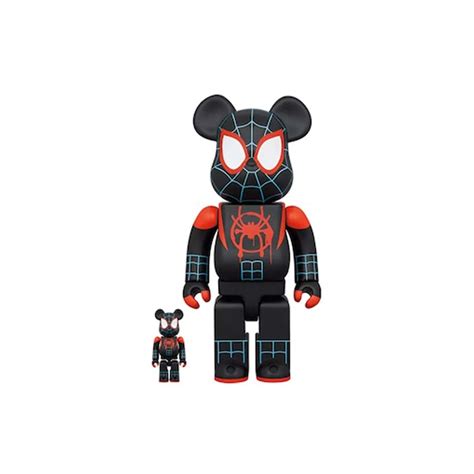 Bearbrick x Marvel Spider-Man: Into the Spider-Verse Miles Morales 100% ...