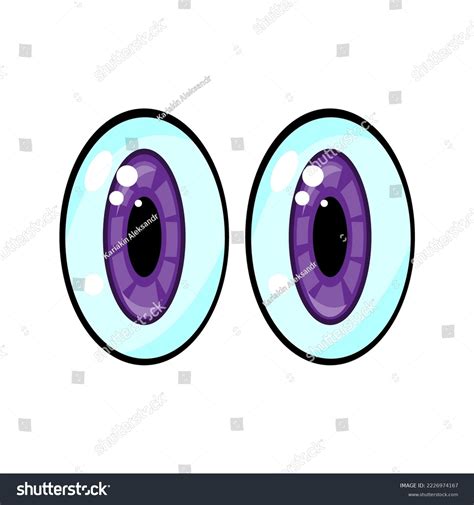 Anime Purple Eyes Vector Illustration Stock Vector (Royalty Free ...