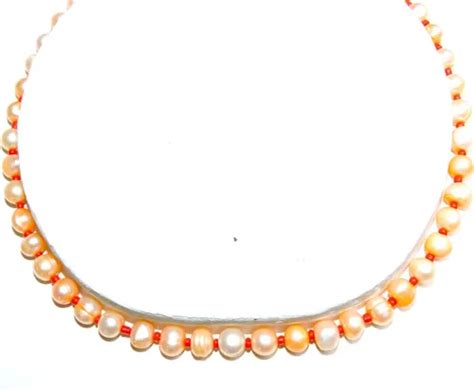Collar Artesanal Perla Cultivada 42 Cm Para Diario 88 Nude MercadoLibre