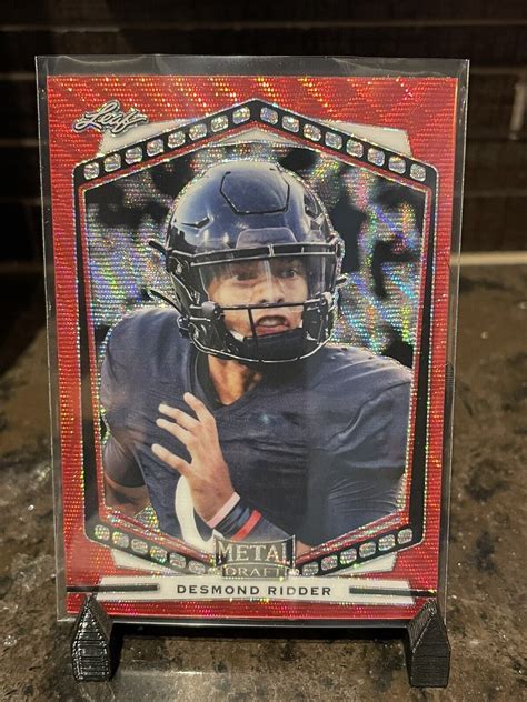 Leaf Metal Draft Proof Portrait Wave Red Desmond Ridder Rc Rookie