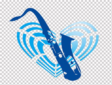 Nota Musical Logo Saxofon Azul Texto Dise O Png Klipartz