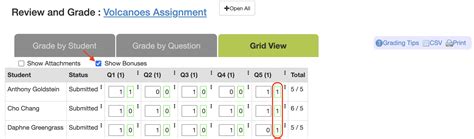 How to Grade Using the Grid View