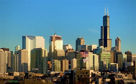 Chicago skyline showing off on New Years Day. : r/chicago