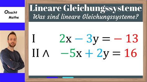 Was sind lineare Gleichungssysteme LGS ganz einfach erklärt