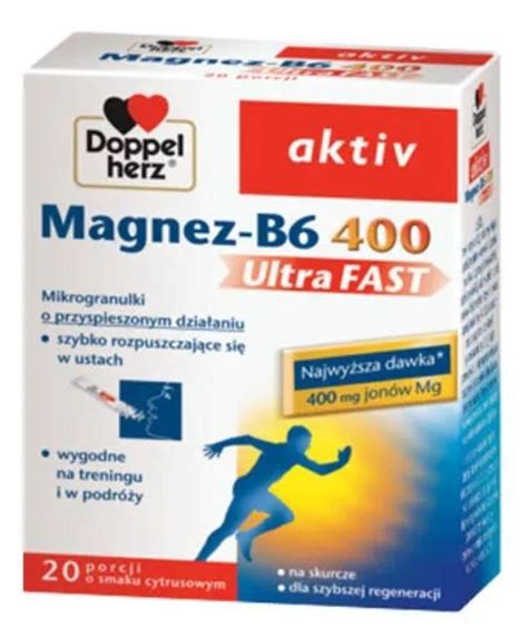 Doppelherz Aktiv Magnez B Ultrafast Sasz Opinie I Ceny Na