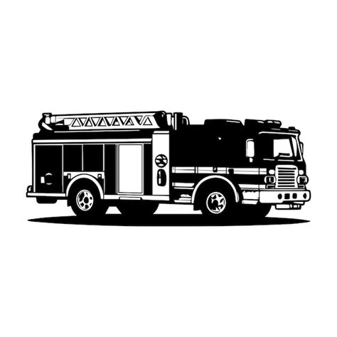 Premium Vector | Fire truck icon logo vector design