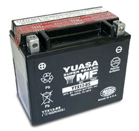 Batterie Moto Yuasa Ytx Bs Tanche V Ah