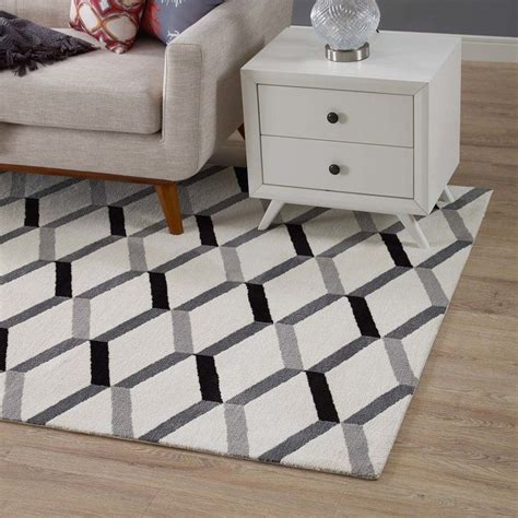 Douglas Forge Geometric Black White Area Rug In 2020 8x10 Area Rugs