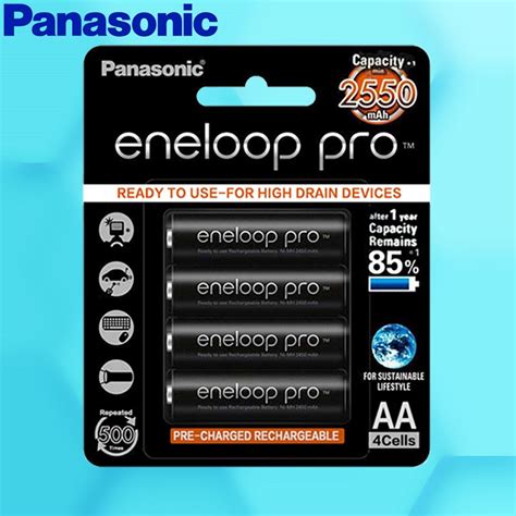 ถ่านชาร์จpanasonic Eneloop Pro ไซส์ Aa 2500 Mah Aa 1900mah Aaa 950mah