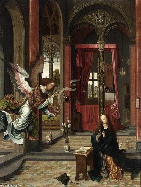 Museum Art Reproductions Annunciation By Jan De Beer 1475 1528