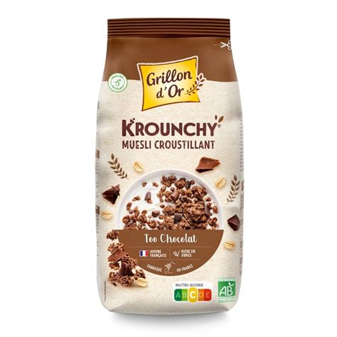 Krounchy Too Chocolat Bio Grillon D Or 500g