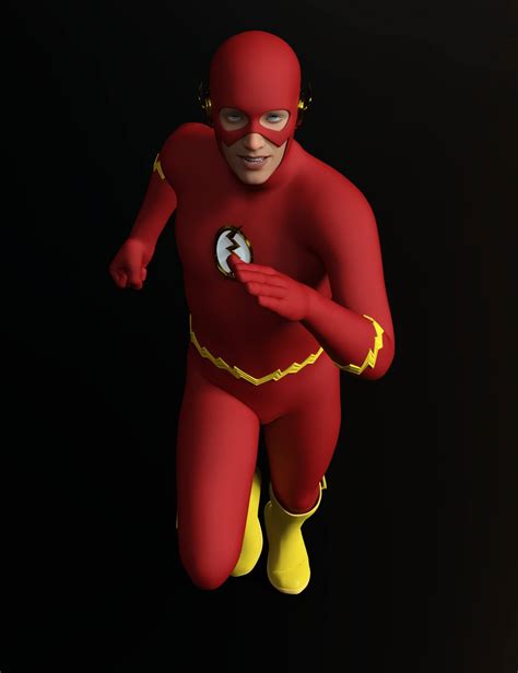 The Flash 3d Render Digital Art By Billybear71