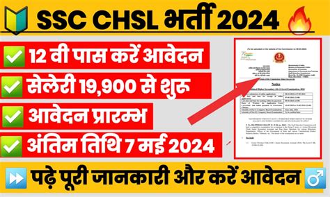 Ssc Chsl Recruitment 2024 एसएससी द्वारा 3712 पदों के लिए अधिसूचना