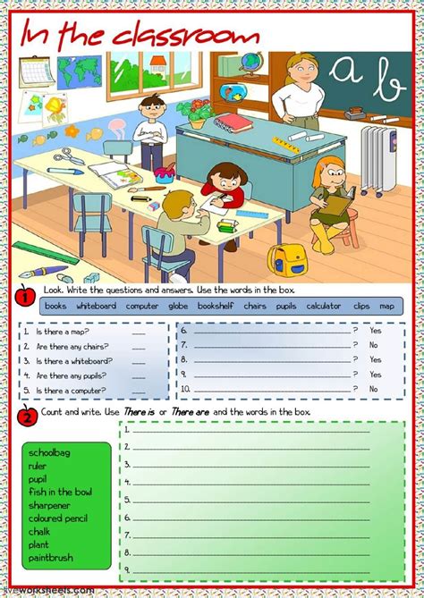 There Is There Are Exercises Elementary Doc There Worksheet