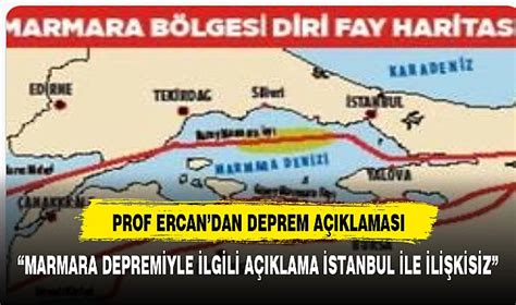 Ahmet Ercan dan Marmara depremiyle ilgili ilk değerlendirme İstanbul