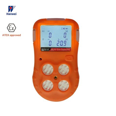 Multigas Detector 4 In 1 Gas Detector O2 Co H2s Lel With Usb Charging Sound Light And