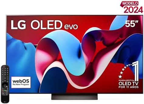 LG Pantalla OLED EVO 55 Pulgadas 4K Smart TV 2024 ThinQ AI OLED55C4PSA