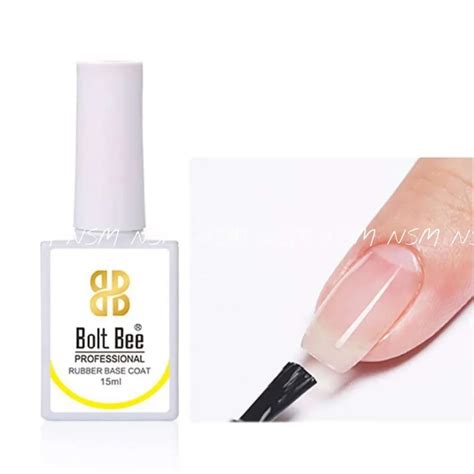 Bolt Bee Clear Rubber Base Coat 15ml Nail Supplies Mumbai