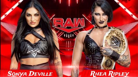 WWE 2K23 Sonya Deville VS Rhea Ripley WWE Raw YouTube