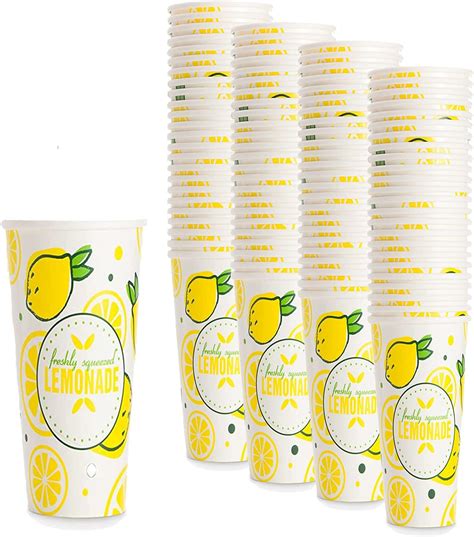 Amazon Upper Midland Products Lemonade Cups Paper Set Of