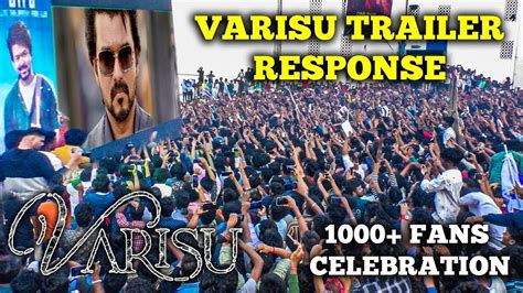 Varisu Trailer Theatre Response Thalapathy Vijay Rashmika Vamshi