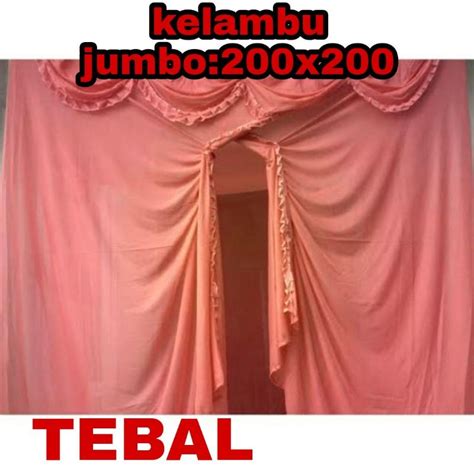 Jual Kelambu Tidur Tebal Kuat Premium Klambu Jumbo Anti Nyamuk Tenda