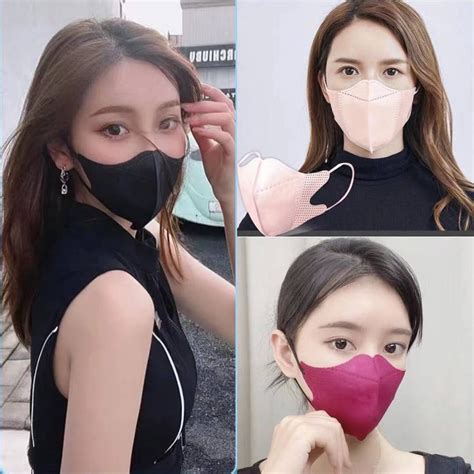 50pcs Pack Korea 3D Face Lifting 4D Face Lifting 3ply Mask Shopee