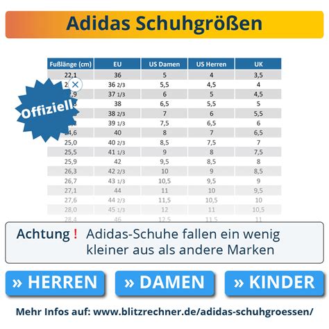 adidas größentabelle schuhe deutsch kinder