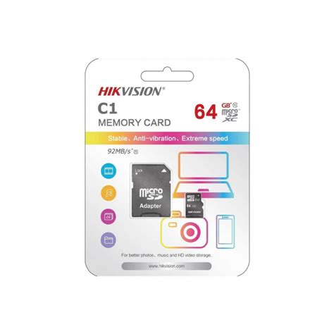 Computadoras Guatemala Soluciones 360 MEMORIA 64GB MICRO SD C1 HIKVISION