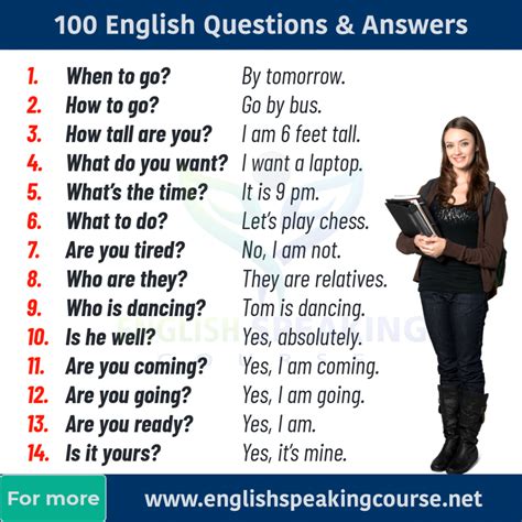 99 English Questions For Beginners Questions And Answers