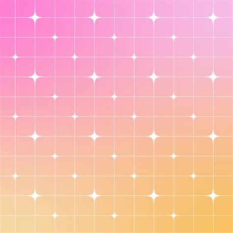 Grainy Vector Mesh Gradient With White Retro Stars Abstract Background