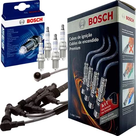 Kit Cabos E Velas Bosch Fiat Uno Palio 1 0 Evo Fire Vivace Frete grátis