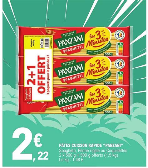 Promo Pâtes Cuisson Rapide panzani chez E Leclerc Express iCatalogue fr