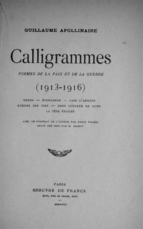 Calligramme Apollinaire Cheval Texte